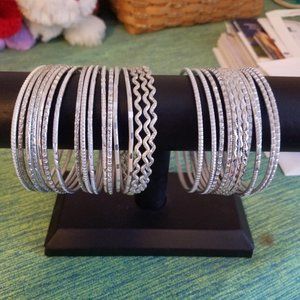 Silver Bangles
